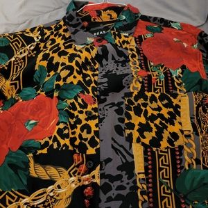 Reason men's multi color short sleeve shirt